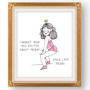 I haven't been this excited