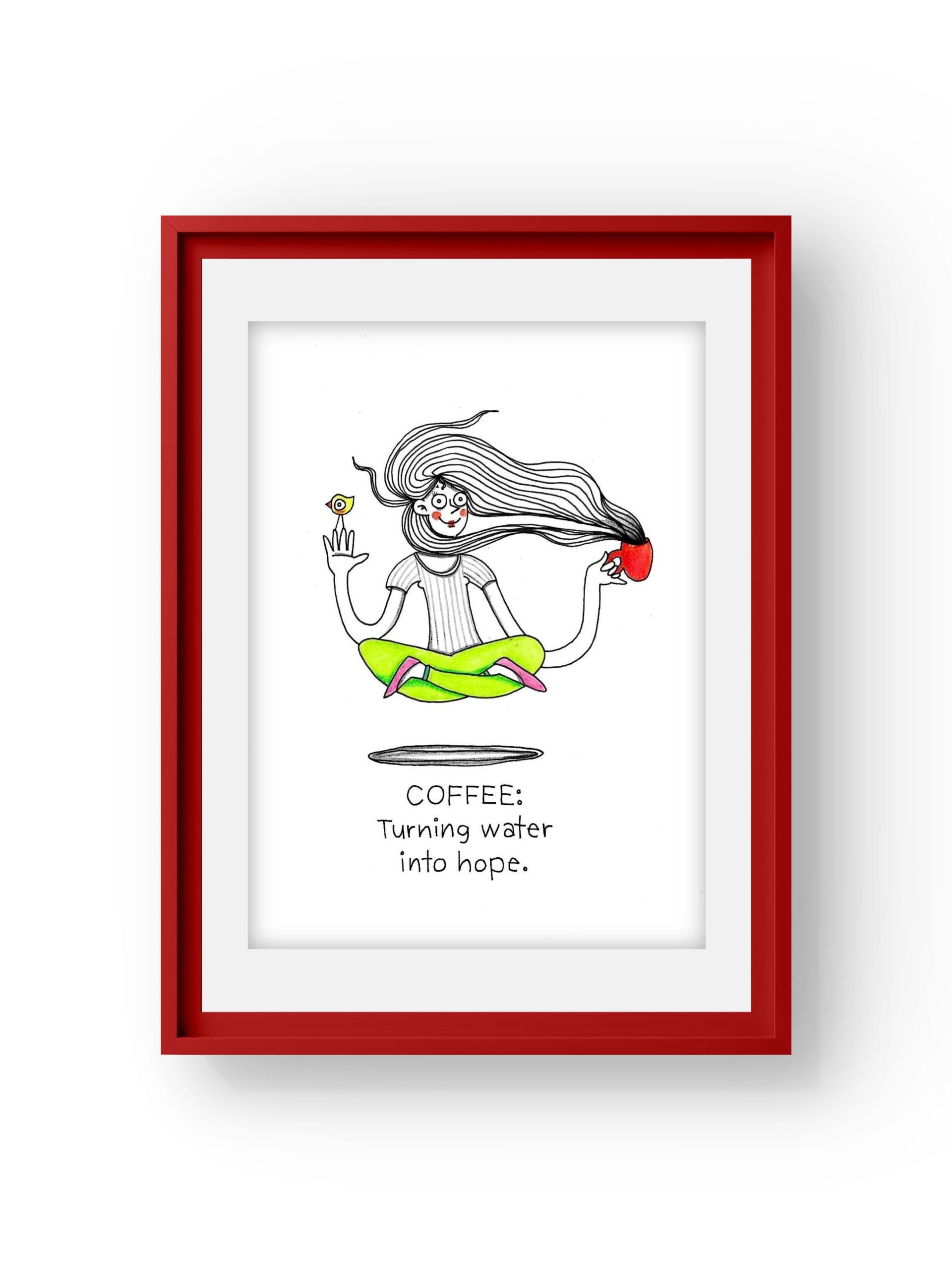 COFFEE: turning water into hope.